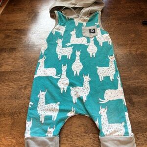 Rags Llama romper size 6-12 months